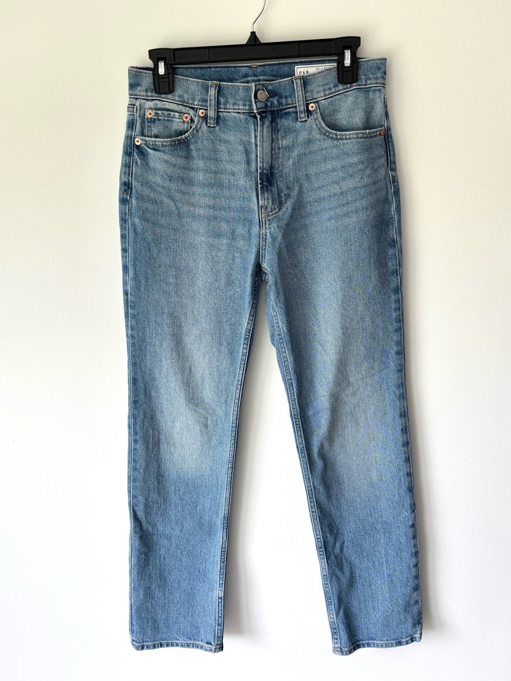 Gap ‘90s Straight High Rise Jeans Medium Wash Denim